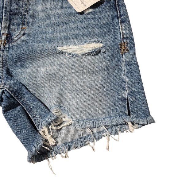 Women's‎ Free People Twist & Shout Distressed High Rise Denim Shorts Sz 23 - Picture 6 of 8
